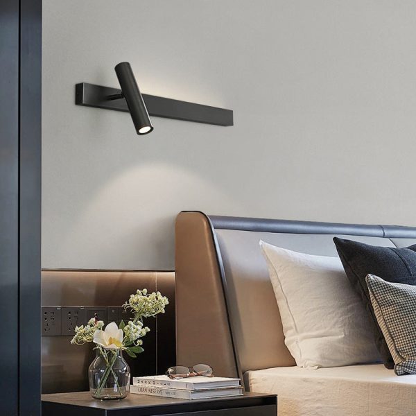 Modern Luxury Rectangle Cylinder Full Copper LED Wall Sconce Lamp For Bedroom - Image 10
