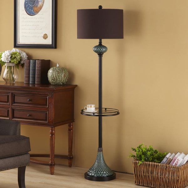 European Light Luxury With Plate Ceramic Hardware Fabric 1-Light Standing Floor Lamp - Image 16
