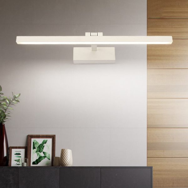 Modern Minimalist Long Iron Aluminum PC LED Vanity Light Wall Sconce Lamp For Bathroom - Image 13