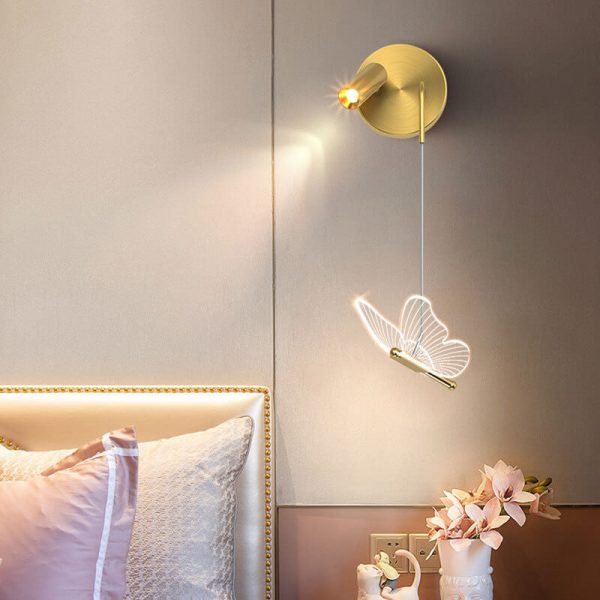 Nordic Light Luxury Butterfly Spotlight Design LED Wall Sconce Lamp - Image 14