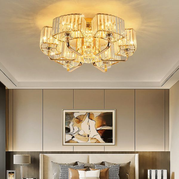 Modern Light Luxury Crystal 6/8/10/12- Light Flush Mount Ceiling Light - Image 4