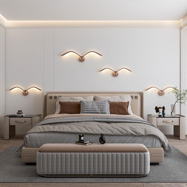 Nordic Minimalist Seagull Acrylic LED Wall Sconce Lamp - Image 21