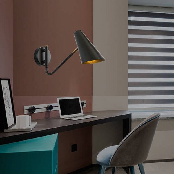 Nordic Creative Simple Rotating 1-Light Wall Sconce Lamp - Image 14