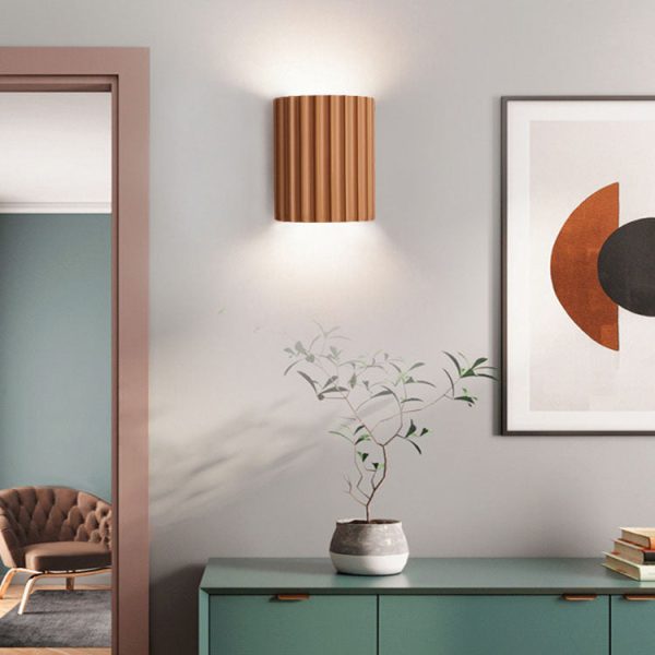 Contemporary Nordic Resin Tiles 2-Light Wall Sconce Lamp For Bedroom - Image 14