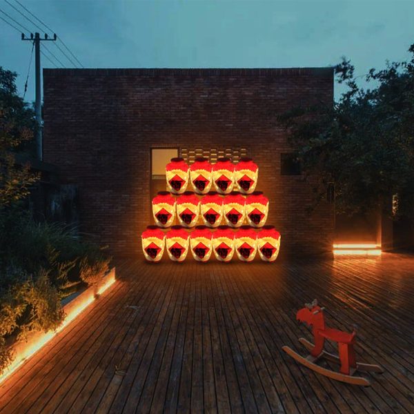 Contemporary Creative Resin Wine Barrel Design 1-Light Pendant Light For Dining Room - Image 9
