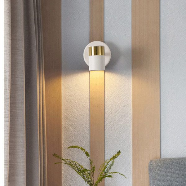 Modern Light Luxury Cylindrical 1-Light Wall Sconce Lamp - Image 16