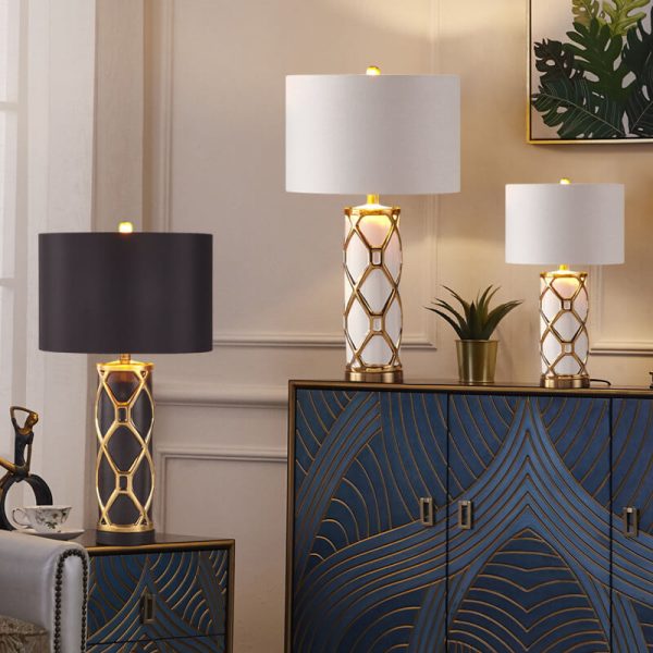 Nordic Light Luxury Ceramic 1-Light Table Lamp - Image 22