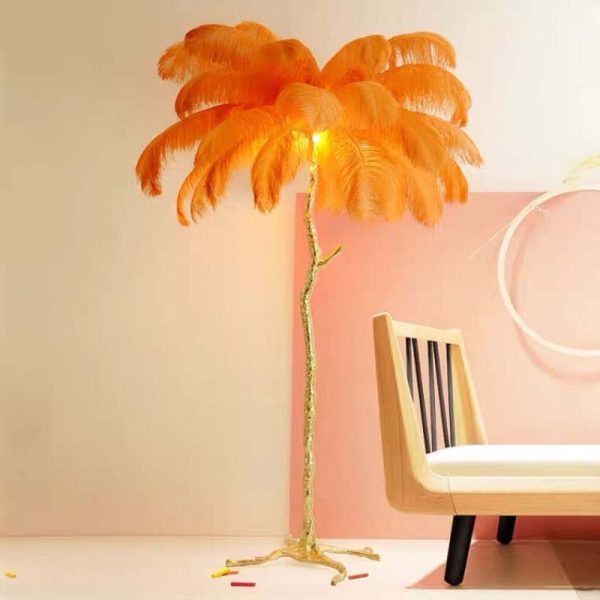 O'Moore Nordic Luxury Unique Ostrich Feather Floor Lamp/Table Lamp - Image 15