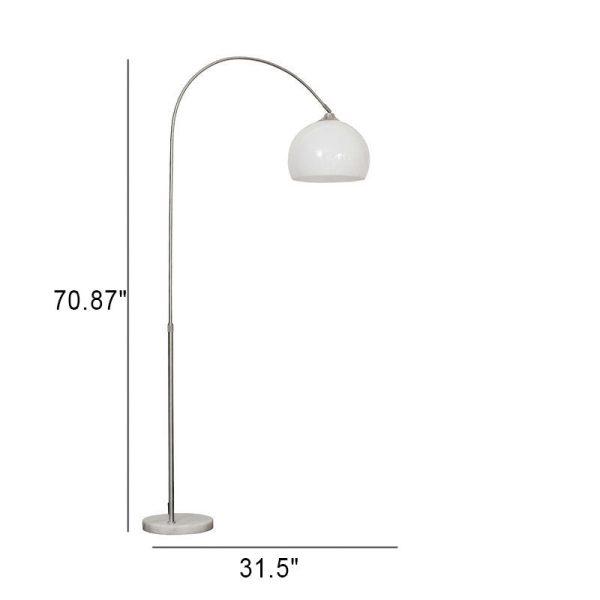 Modern Globe Acrylic Shade Fishing Rod 1-Light Standing Floor Lamp - Image 4
