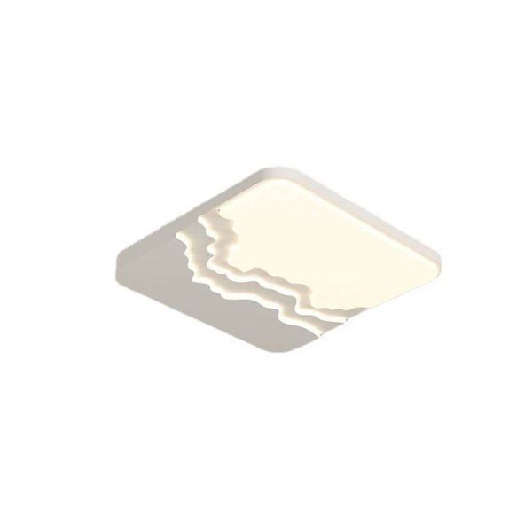 Modern Minimalist Creative Acrylic Wave LED Flush Mount Ceiling Light - Image 17