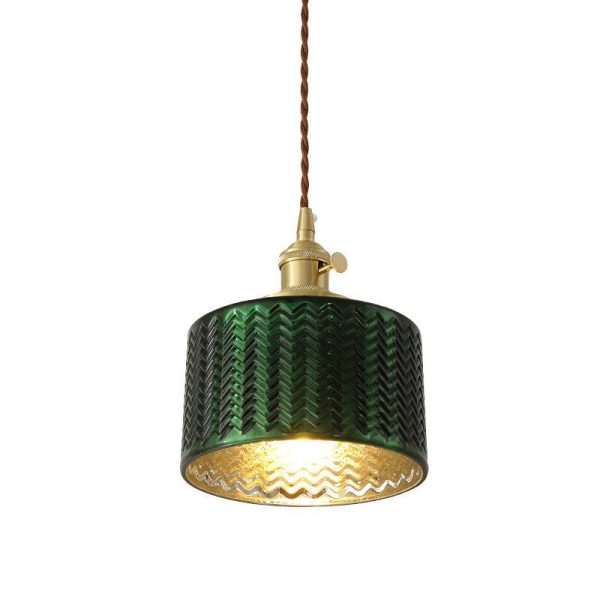 Nordic Vintage Green Brass Glass 1/2/3 Light Island Light Chandelier - Image 23