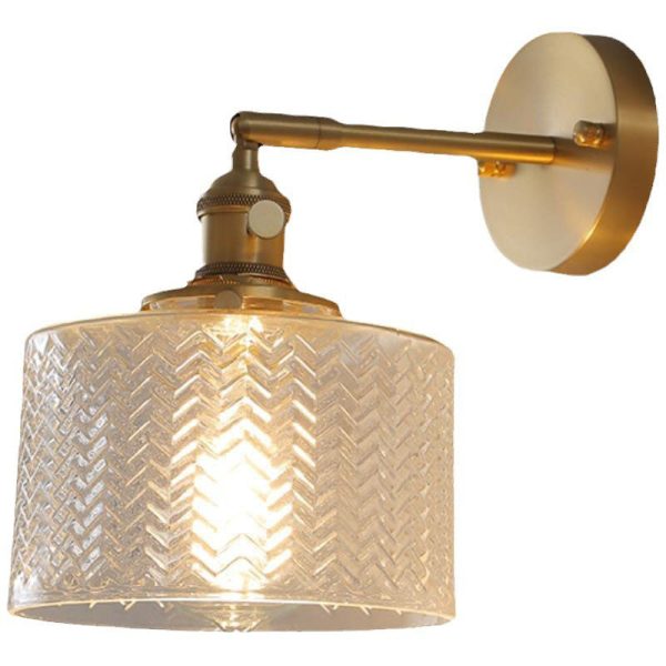 Nordic Minimalist Creative Brass Cylinder 1-Light Wall Sconce Lamp - Image 8
