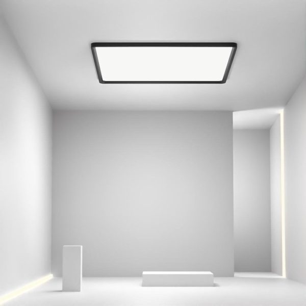 Modern Flat Industrial Black Flush Mount Ceiling Lights for Kitchen Dining Room Lighting - Image 3