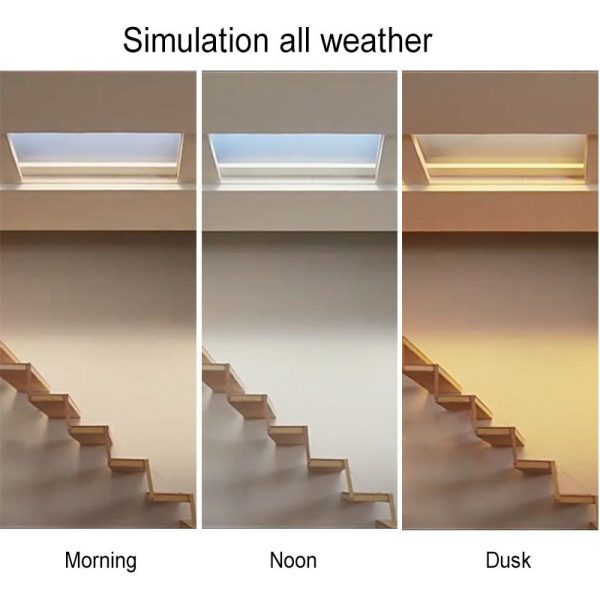 Modern Smart Blue Sky Aluminum LED Flush Mount Ceiling Light - Image 15
