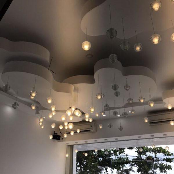 Modern Luxury Staircase Crystal Orb Ball Shade LED Loft Chandelier - Image 8