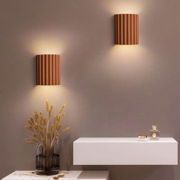 Contemporary Nordic Resin Tiles 2-Light Wall Sconce Lamp For Bedroom - Image 15