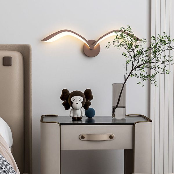 Nordic Minimalist Seagull Acrylic LED Wall Sconce Lamp - Image 6