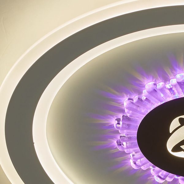 Round Acrylic Simple LED Flush Mount Light - Image 12