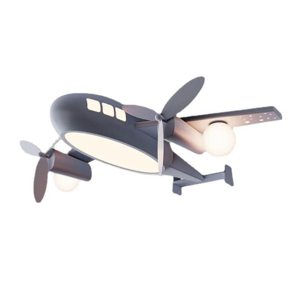 Nordic Creative Kids Cartoon Wrought Iron Airplane LED Pendant Light - Image 5
