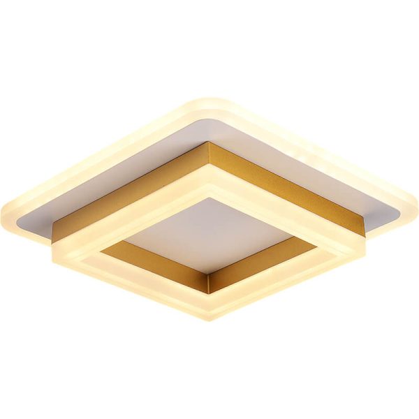 Nordic Simple Acrylic Square Circle Iron LED Flush Mount Ceiling Light - Image 14