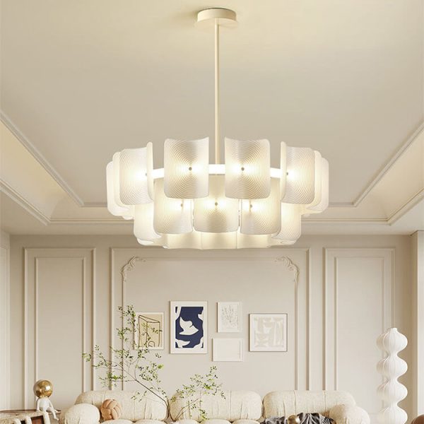 Modern Creative Round Rectangle Iron Aluminum PMMA LED Island Light Chandelier - Image 14