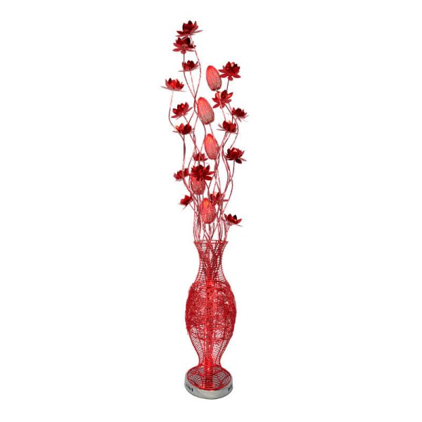 European Style Vase Flower Design Aluminum LED Standing Floor Lamp - Image 16