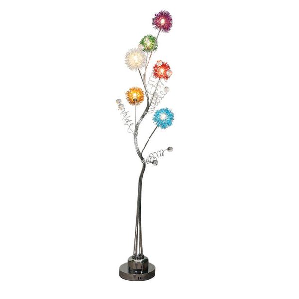 Creative Aluminum Weaving Balls Tree Branch Rustic Decor 6-Light Standing Floor Lamp - Image 9