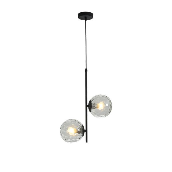Nordic Minimalist Glass Ball Branch 2-Light Chandelier - Image 12
