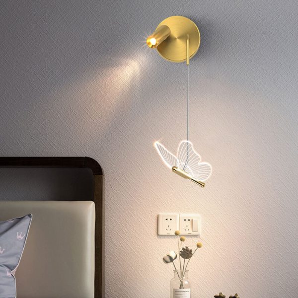 Nordic Light Luxury Butterfly Spotlight Design LED Wall Sconce Lamp - Image 12