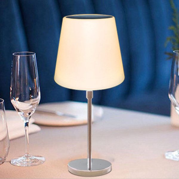 Solar Modern Simple Iron Cylinder Outdoor LED Table Lamp - Image 6