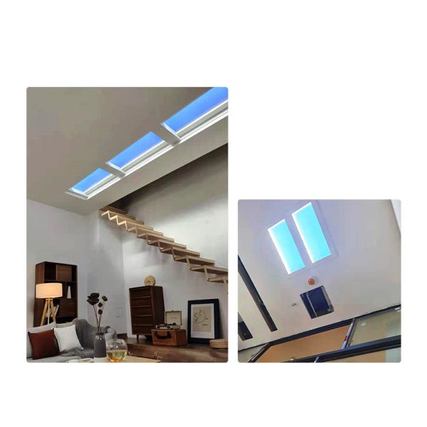 Modern Smart Blue Sky Aluminum LED Flush Mount Ceiling Light - Image 20