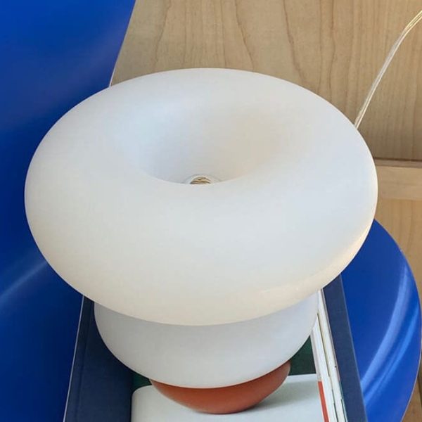 Danish Milk White Mushroom 1-Light Table Lamp - Image 10