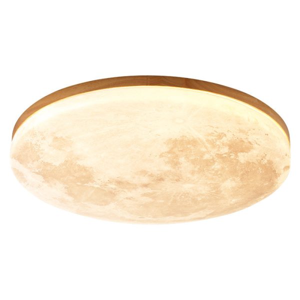 Nordic Minimalist Moon Round Acrylic LED Flush Mount Ceiling Light - Image 19