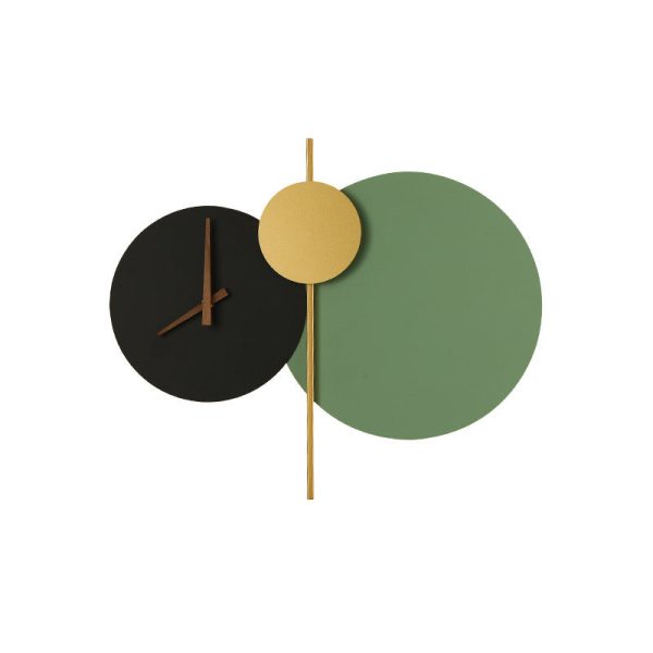 Modern Minimalist Round Iron Acrylic LED Clock Wall Sconce Lamp - Image 10