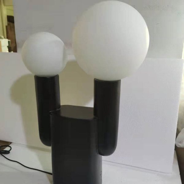 Modern Minimal Cactus Resin 2-Light Table Lamp - Image 4