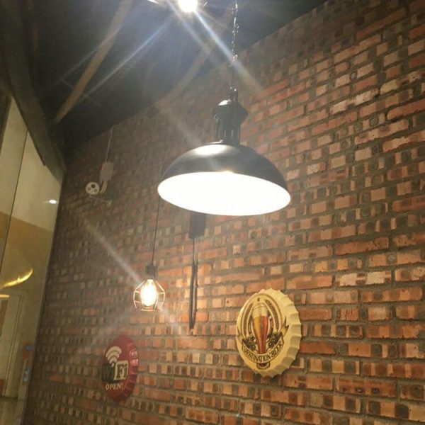 Vintage Industrial Pulley Iron 1-Light Wall Sconce Lamp - Image 7