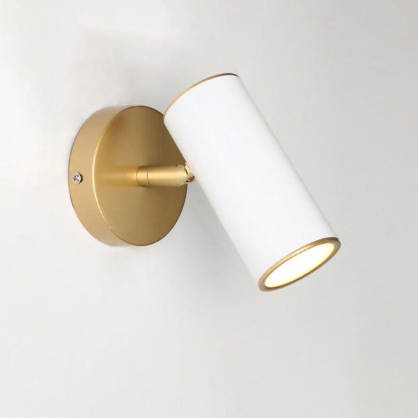 Modern Simplicity Plated Cylindrical Spotlight 1-Light Reading Wall Sconce Lamp - Image 17