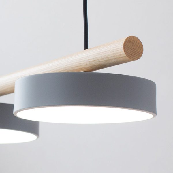 Nordic Creative Round Resin Bird Wood Linear Island Light LED Chandelier - Image 5