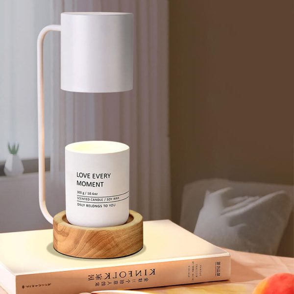 Japanese Minimalist Wood Timing Dimming 1-Light Melting Wax Table Lamp - Image 12