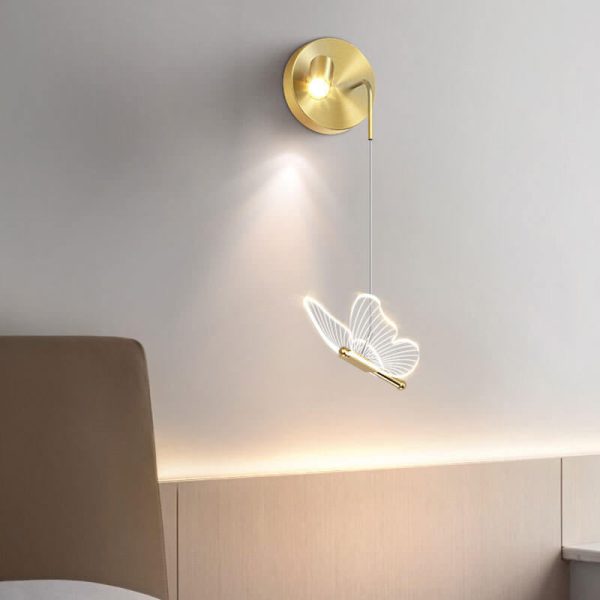 Nordic Light Luxury Butterfly Spotlight Design LED Wall Sconce Lamp - Image 13
