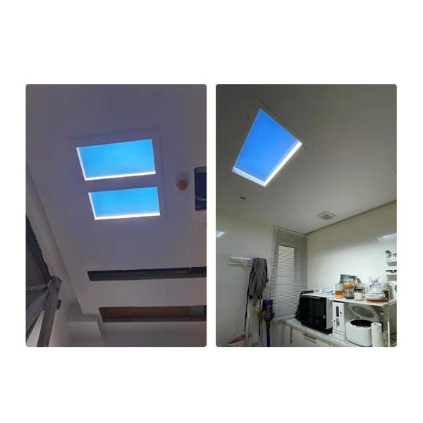 Modern Smart Blue Sky Aluminum LED Flush Mount Ceiling Light - Image 21