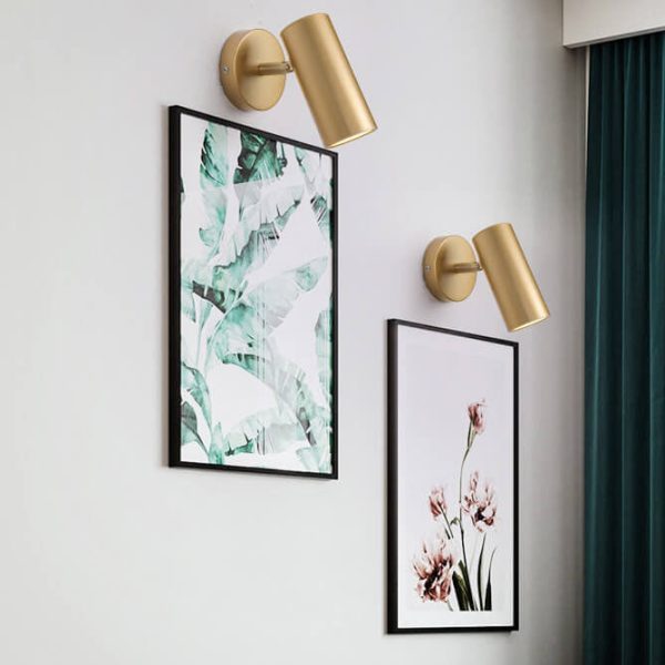 Modern Simplicity Plated Cylindrical Spotlight 1-Light Reading Wall Sconce Lamp - Image 19