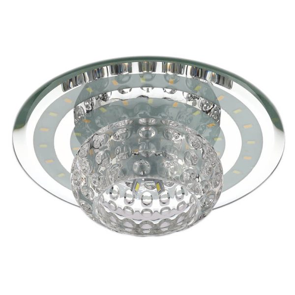 Minimalist Light Luxury Crystal Round Spotlight LED Flush Mount Ceiling Light - Image 17