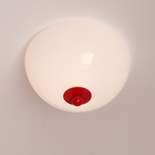 Nordic Minimalist Iron Round Glass Shade 4-Light Flush Mount Ceiling Light - Image 16