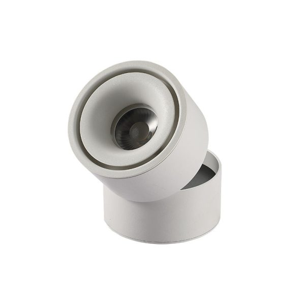 Modern Minimalist Cylinder Adjustable Angle Aluminum LED Flush Mount Ceiling Light For Living Room - Image 24