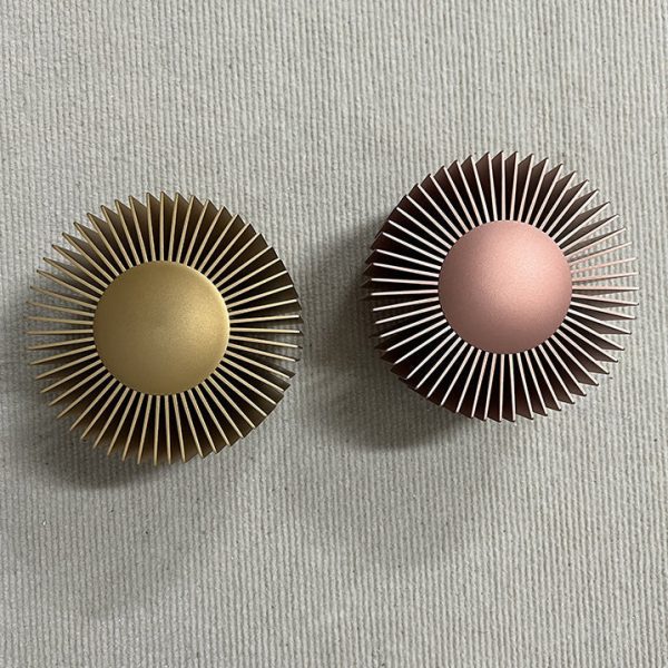 Modern Minimalist Aluminum Round Sun Flower Design LED Wall Sconce Lamp For Living Room - Image 14