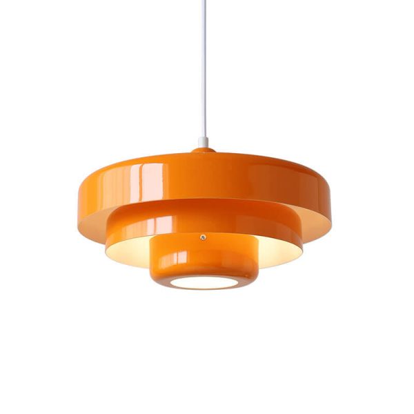 Nordic Vintage Multi-Layered Round Metal 1-Light Pendant Light - Image 12