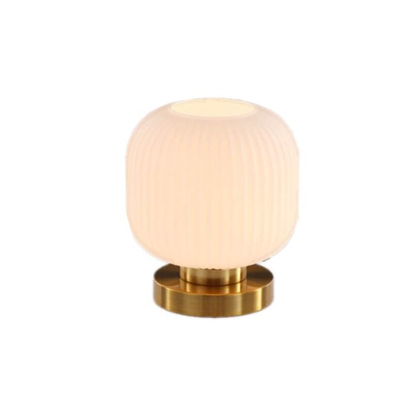 Nordic Striped Glass Oval Design 1-Light Table Lamp - Image 17