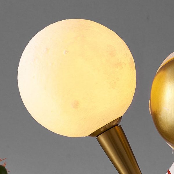 Contemporary Creative Cartoon Astronaut Resin ABS 1-Light Wall Sconce Lamp For Bedroom - Image 8