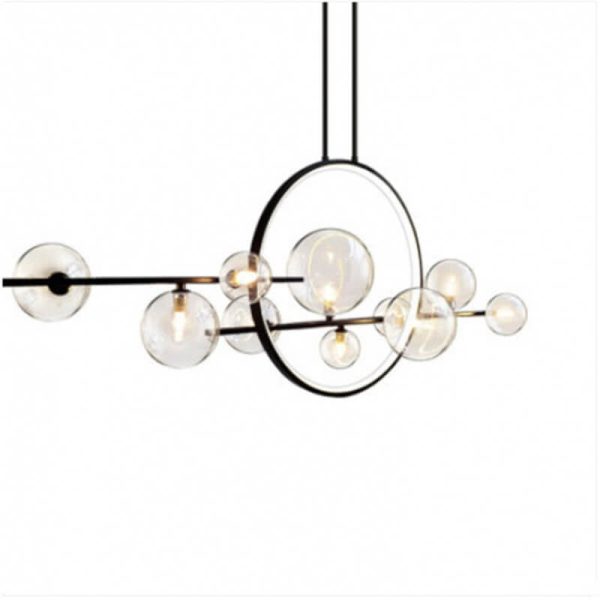 Modern Glass Long Bubble Magic Bean Island Light 7/10 Light Chandelier - Image 9